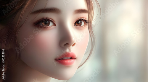 Close-up portrait of a youn...