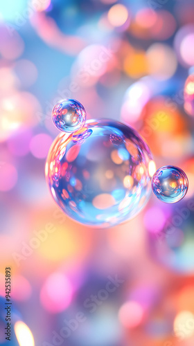 Rainbow bubbles