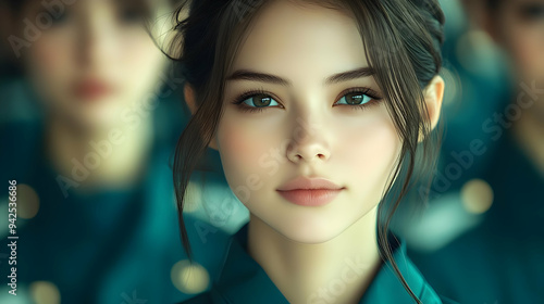 Close-up portrait of a youn...