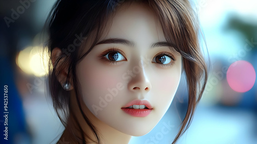 Close-up portrait of a youn...