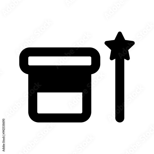 magician glyph icon