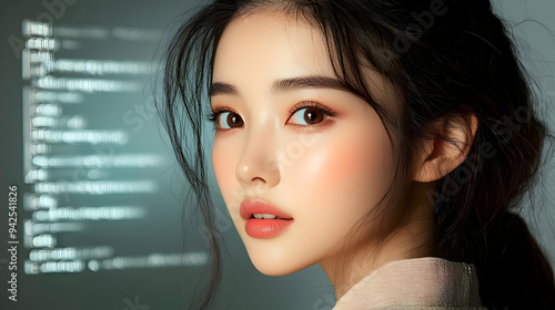 Close-up portrait of a youn...