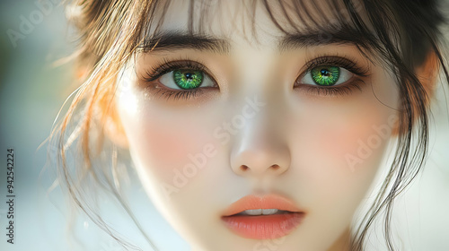 Close-up portrait of a youn...