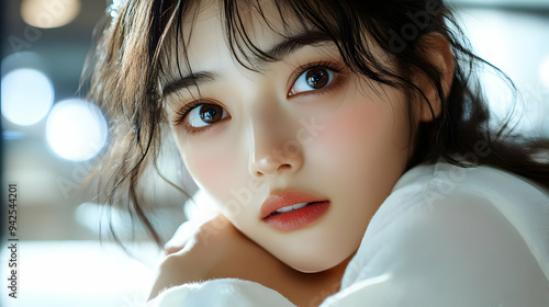 Close-up portrait of a youn...