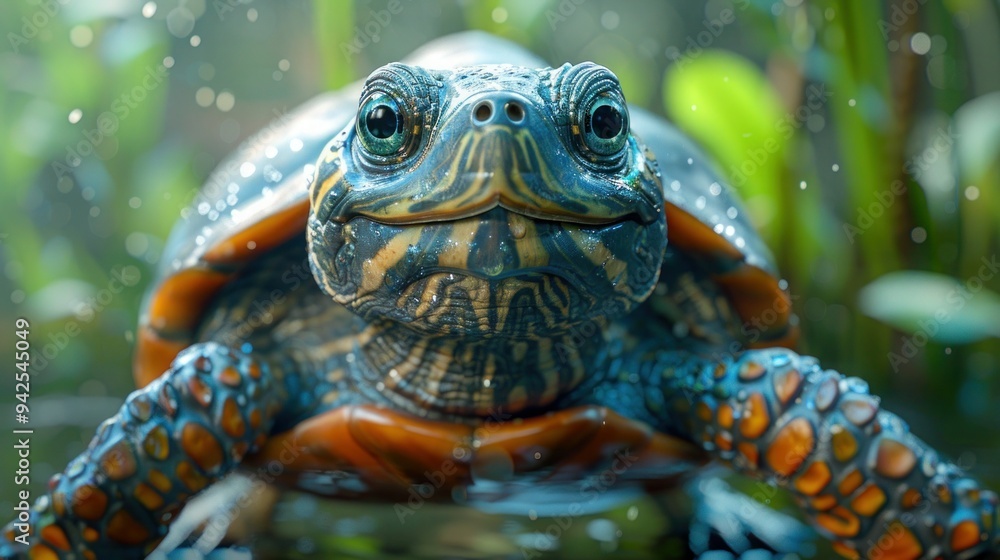 Adorable Turtle Giving Thumbs Up Gesture