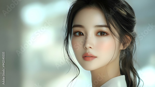 Close-up portrait of a youn...