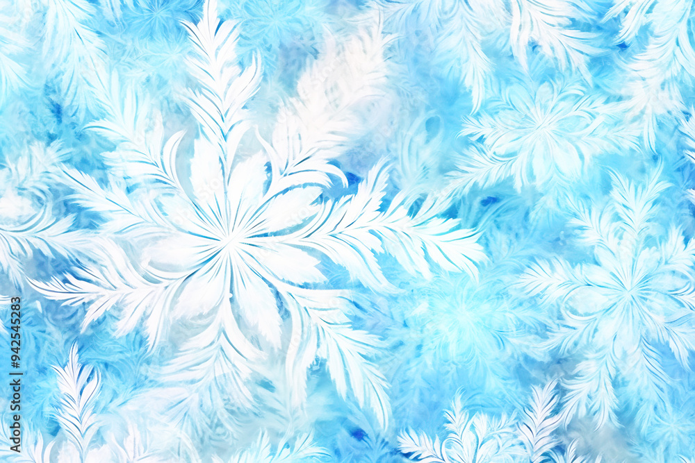 Frosty winter background of snowflakes on glass, christmas new year texture natural blue. Frosty winter background of snowflakes on glass, christmas new year texture natural blue.