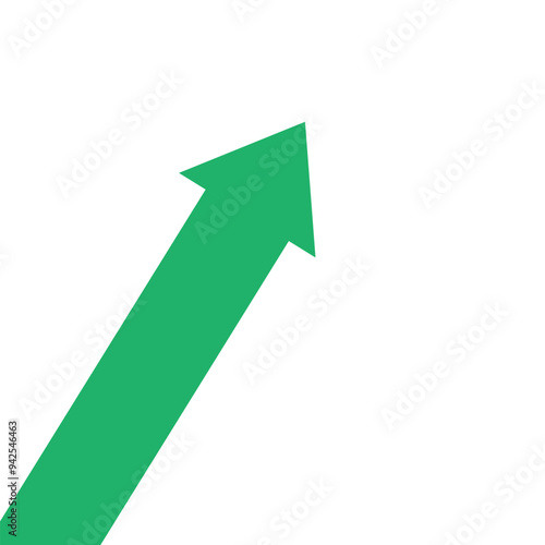 green arrow business graph pointing up represent profit 4