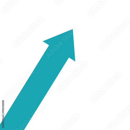 blue arrow business graph pointing up represent profit 3