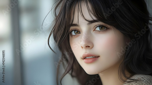Close-up portrait of a youn...