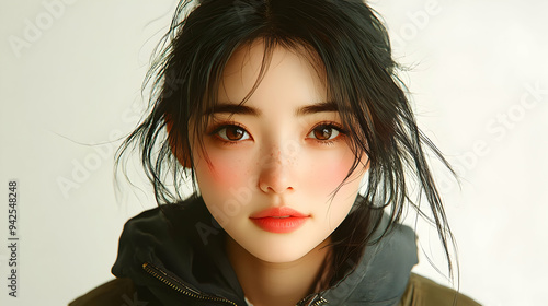 Close-up portrait of a youn...