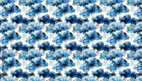 Abstract Watercolor Floral Pattern
