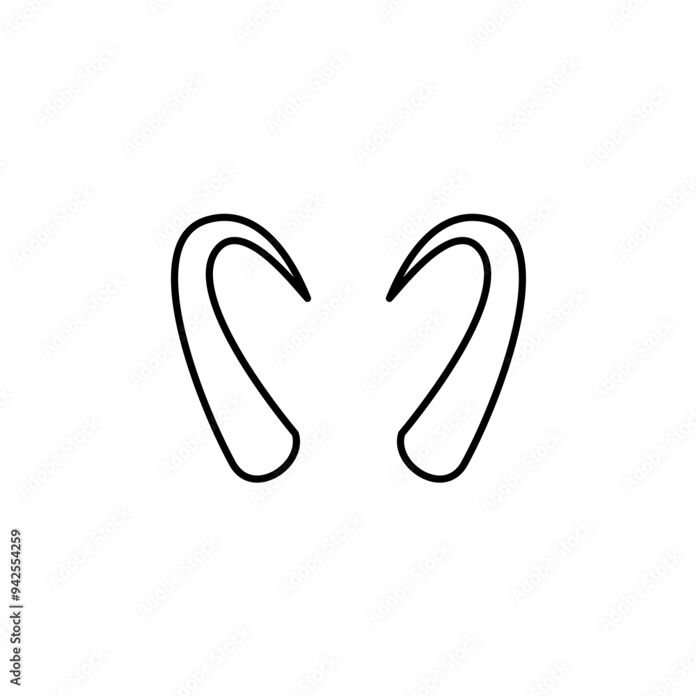 devil horns icon vector illustration devil horns icon vector illustration