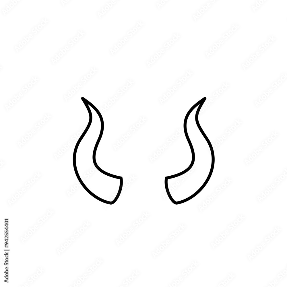 devil horns icon vector illustration devil horns icon vector illustration