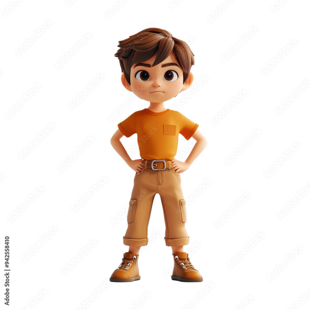 Cartoon Boy Character D Illustration Cartoon Boy Character D Illustration