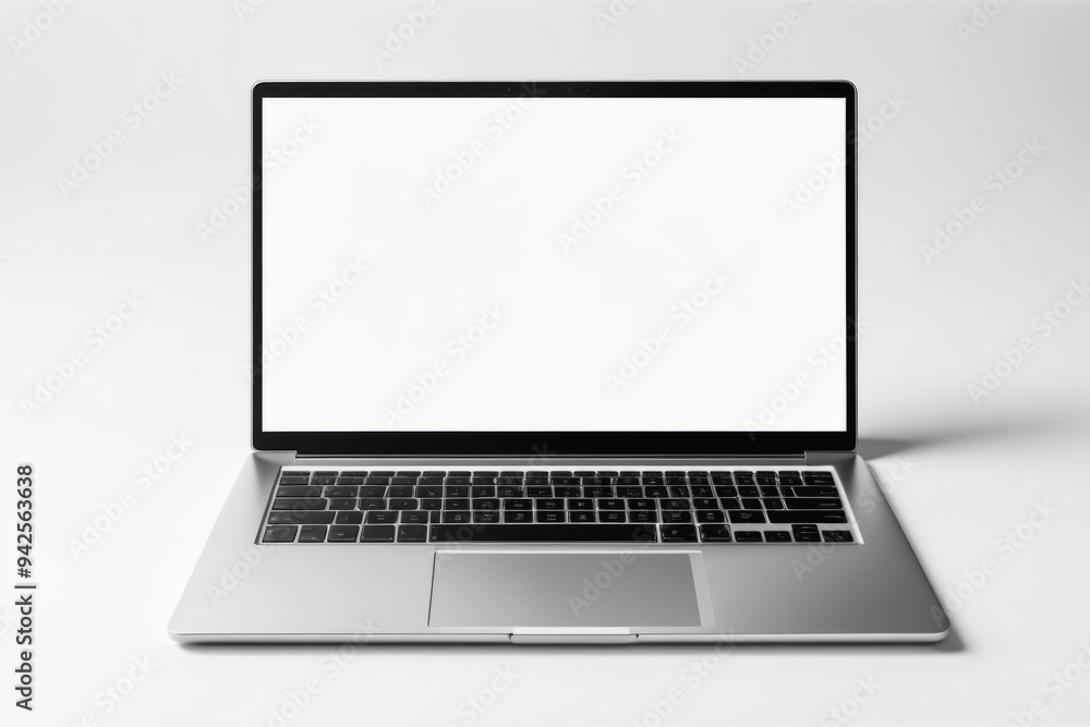 blank screen laptop isolated on white background for mockup blank screen laptop isolated on white background for mockup
