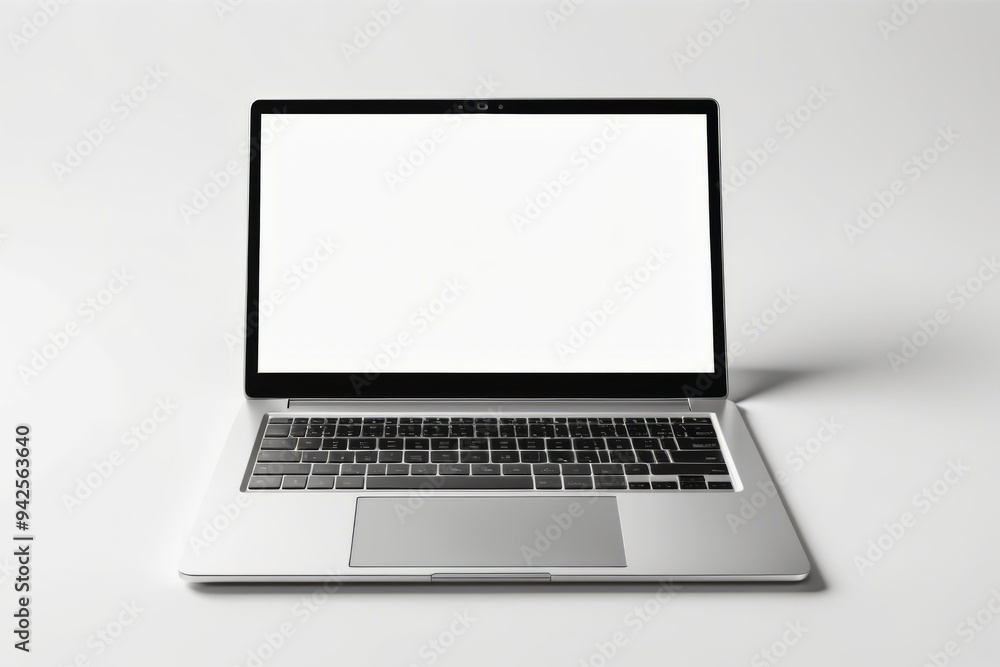 blank screen laptop isolated on white background for mockup blank screen laptop isolated on white background for mockup