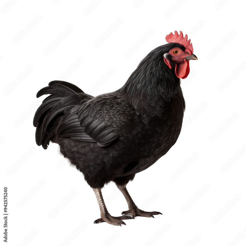 Fototapeta premium Hen Isolated on a Transparent Background
