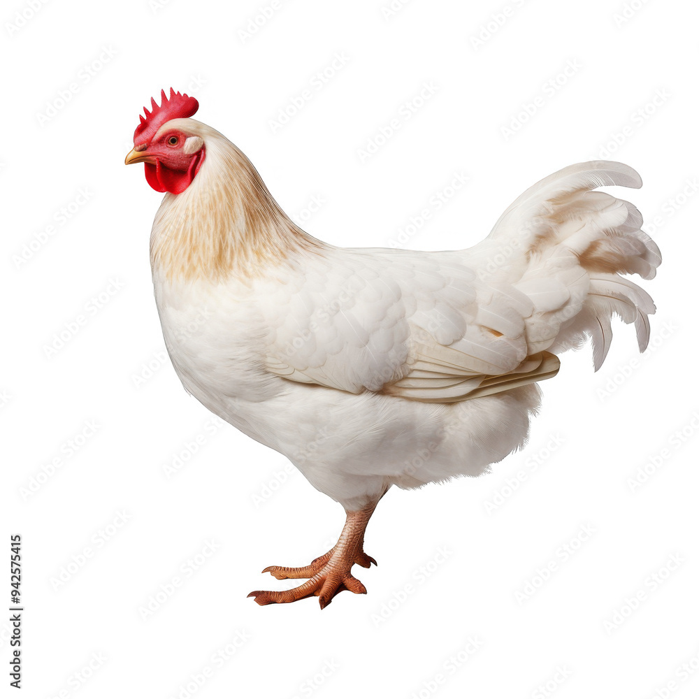 Fototapeta premium Hen Isolated on a Transparent Background