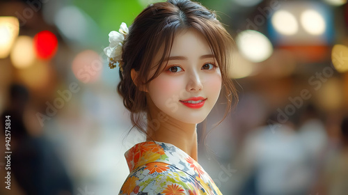 Portrait of a young woman i...