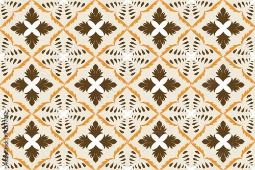 damask pattern fabric, Tribal, ethnic elegant pattern designs woven fabric. Pattern motif, flora, geometric, texture design for wallpaper, wrapping, clothing,damask design fabric brown color.