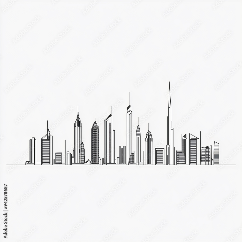 city skyline vector design . city skyline vector design .