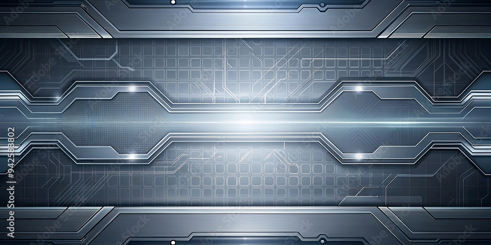 Sleek gray background with a futuristic tech theme Sleek gray background with a futuristic tech theme