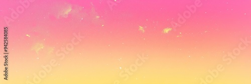 Elegant Pink and Yellow Gradient Textured Background: Seamless Transition for Graphic Design and Marketing. Minimalist Composition with Soft Pastel Hues and Grainy Texture, Perfect for Web Templates, 