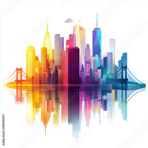 city skyline vector design .