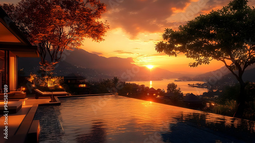 Sunset view from infinity p...