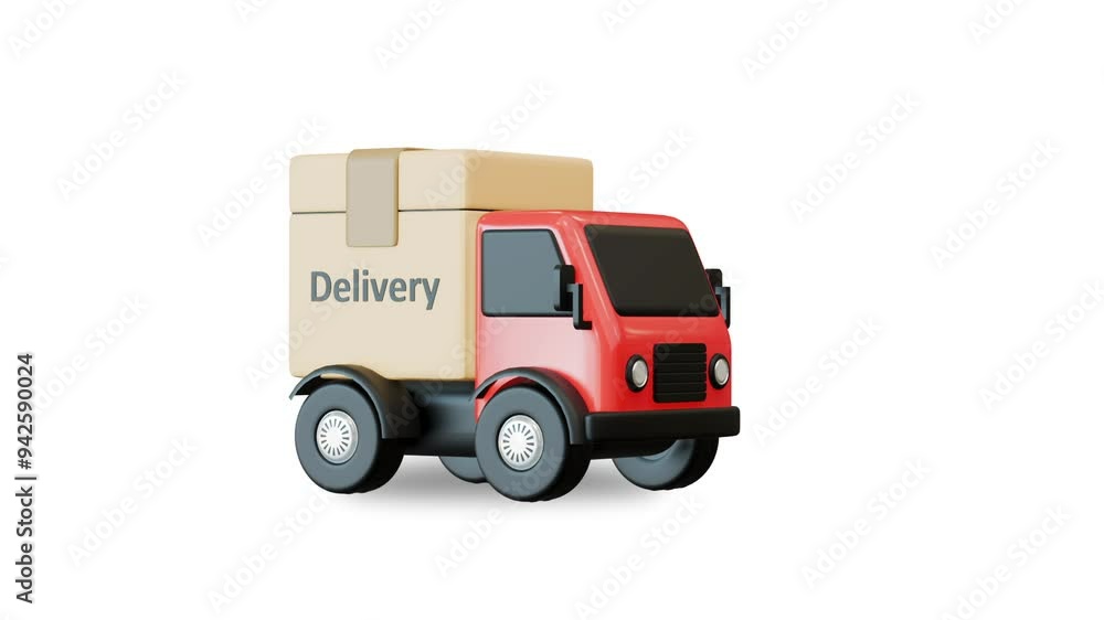 delivery truck with boxes delivery truck with boxes