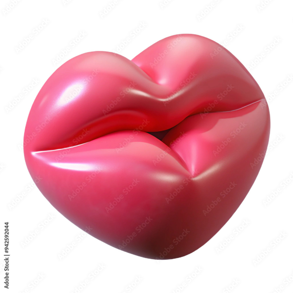 moth kiss 3d cartoon style illustration moth kiss 3d cartoon style illustration