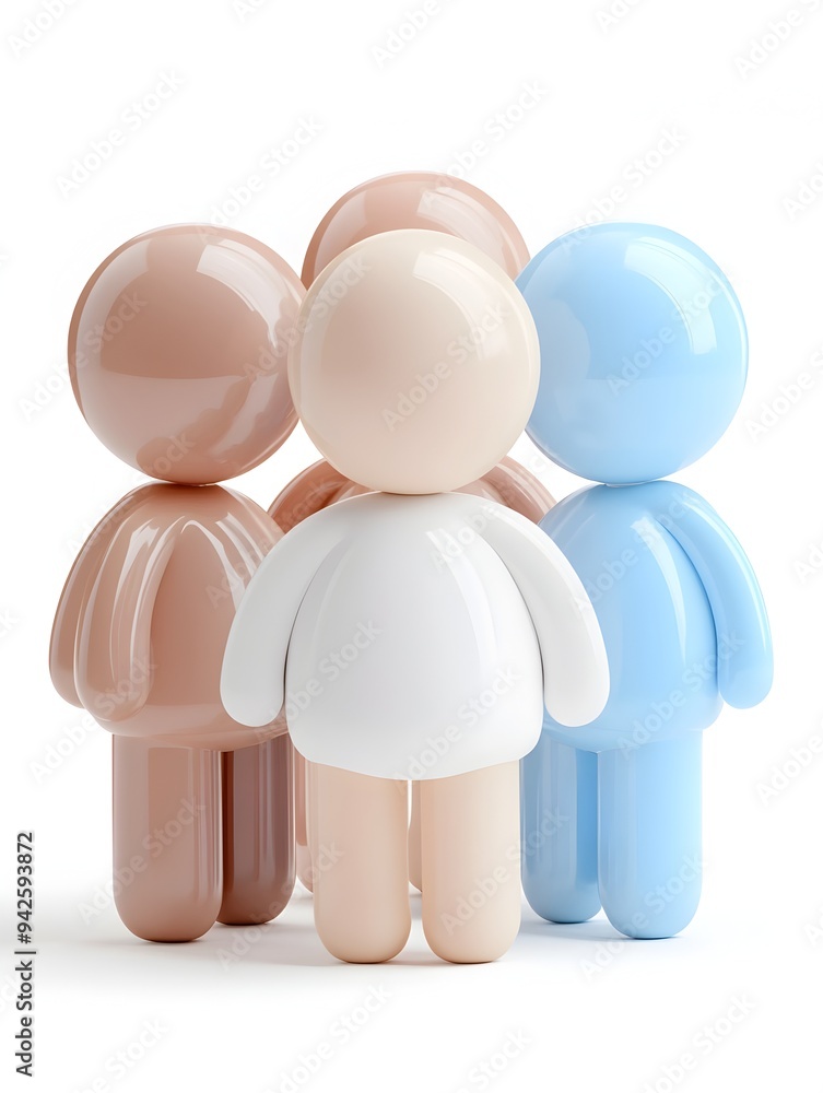 Minimalistic Abstract Figures in Pastel Shades for Customer Advocacy and Referral Programs Minimalistic Abstract Figures in Pastel Shades for Customer Advocacy and Referral Programs