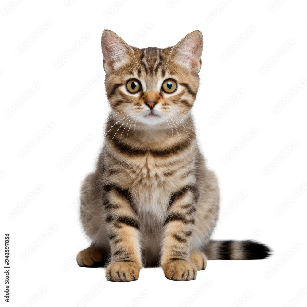 Cute Cat Isolated on a Transparent Background Cute Cat Isolated on a Transparent Background