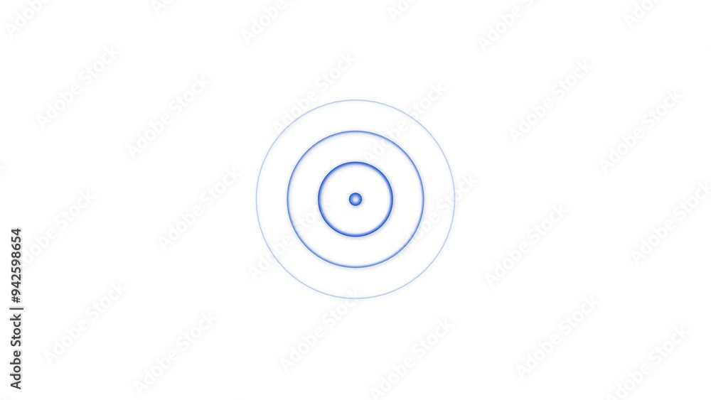 radio wave technology blue color 4k illustration. white background 4k illustration. radio wave technology blue color 4k illustration. white background 4k illustration.