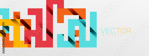 Color bend lines with shadow texture effect. Vector Illustration For Wallpaper, Banner, Background, Card, Book Illustration, landing page