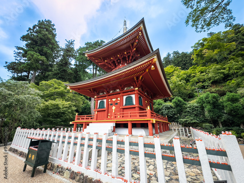 Katsuoji, the Temple of Daruma Dolls, in Osaka, Japan photo