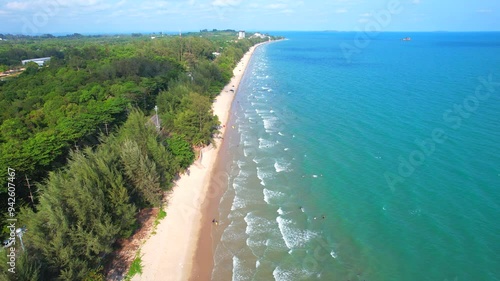 Mae Phim Beach view in Rayong Province, Eastern Thailand, Asia