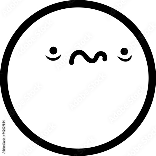 Scared face emotion vector