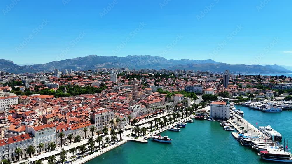 Aerial View of Split City, Croatia Aerial View of Split City, Croatia