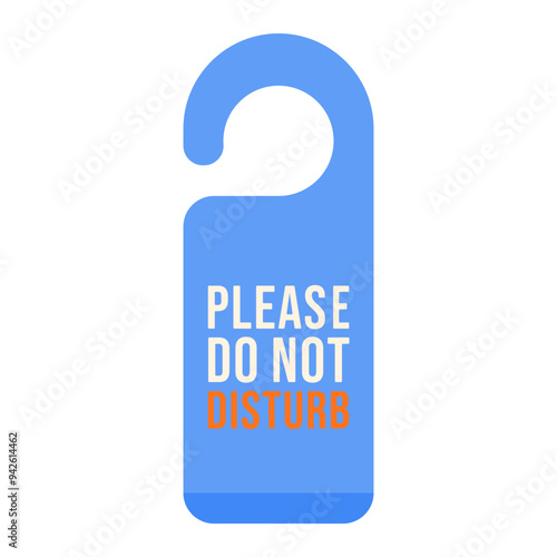 Don't Disturb Sign Illustration