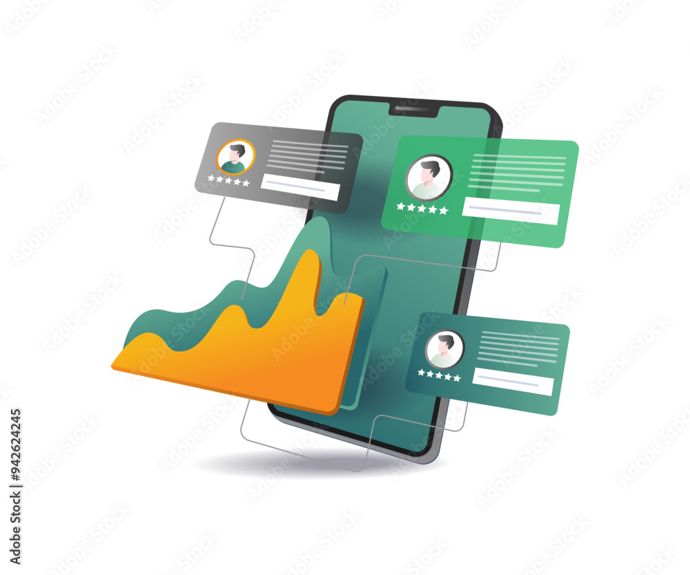 Analysis of team skill development flat illustration Analysis of team skill development flat illustration