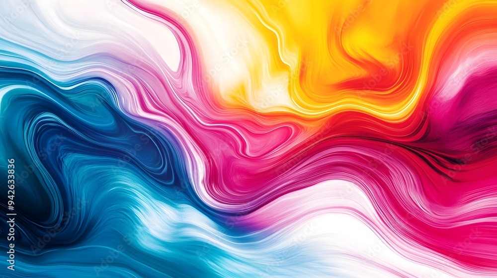 Artistic Color Splash Abstract Wallpaper - Wavy Design with Lively Hues for Creative Digital Projects Artistic Color Splash Abstract Wallpaper - Wavy Design with Lively Hues for Creative Digital Projects