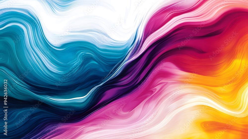 Vibrant Wavy Patterns and Fluid Shapes Abstract Art - Colorful Wallpaper Design for Dynamic Creative Projects Vibrant Wavy Patterns and Fluid Shapes Abstract Art - Colorful Wallpaper Design for Dynamic Creative Projects
