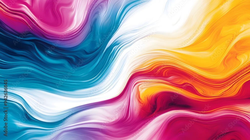 Vibrant Wavy Patterns and Fluid Shapes Abstract Art - Colorful Wallpaper Design for Dynamic Creative Projects Vibrant Wavy Patterns and Fluid Shapes Abstract Art - Colorful Wallpaper Design for Dynamic Creative Projects