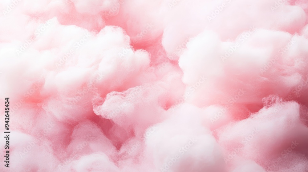 Pink pastel background with fluffy clouds. Pink pastel background with fluffy clouds.