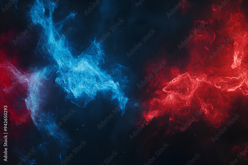 red fire and blue fire, neon, dark background red fire and blue fire, neon, dark background