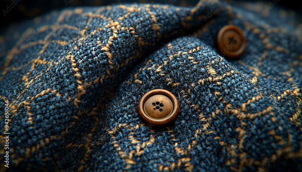 Fashionable men jacket in wool for winter warmth generated by AI Fashionable men jacket in wool for winter warmth generated by AI