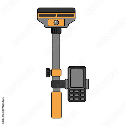 GPS Geodetic Tool Illustration Perfect for designs with topographical surveyors and engineering themes