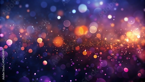 Wallpaper Mural Abstract Purple and Orange Bokeh Background Torontodigital.ca